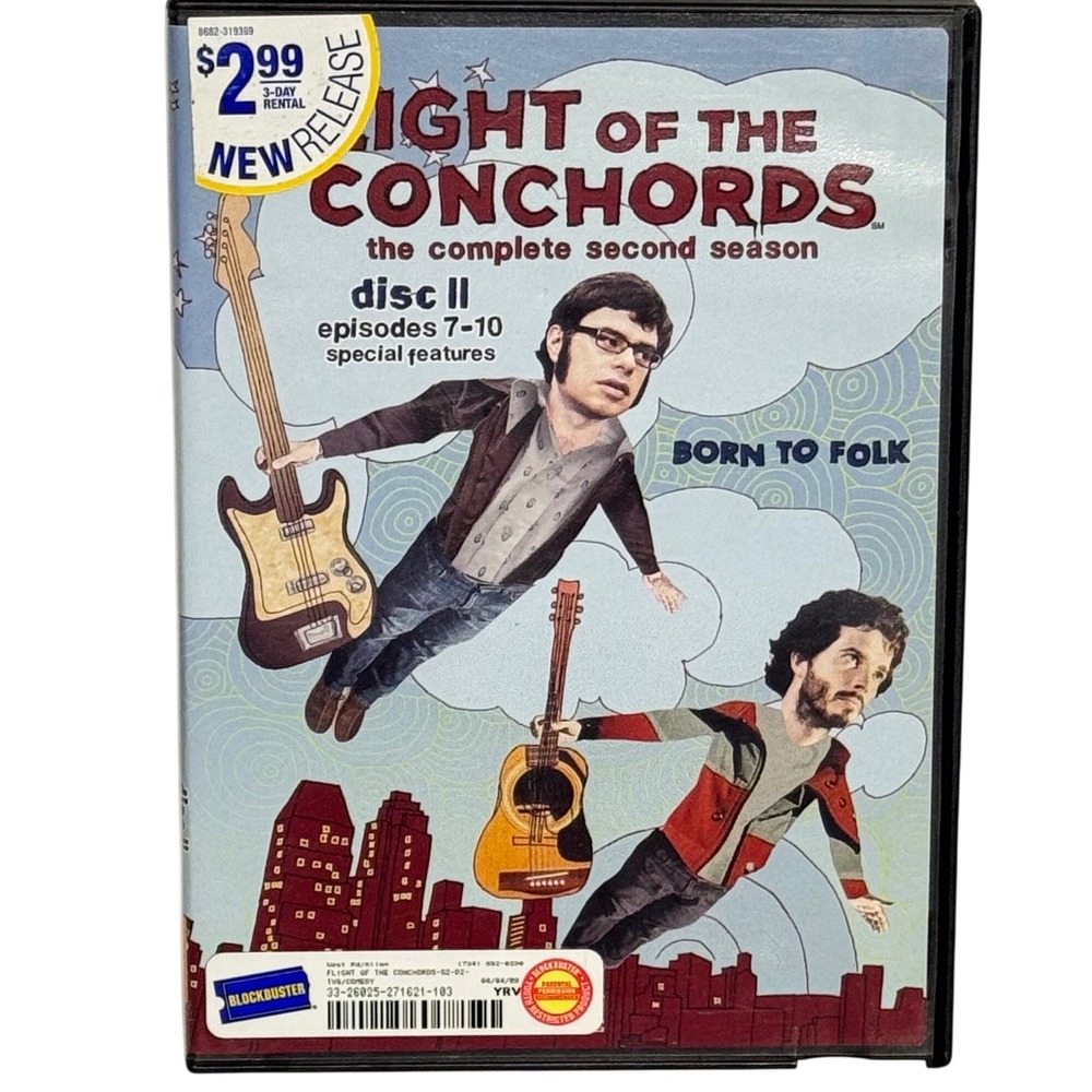 HBO Flight of the Conchords DVD Disc 2 Season 2 Episodes 7-10